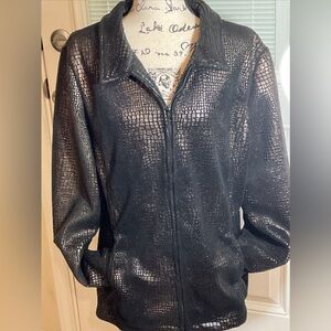 Ameri Mode Black With Bronze Sweater With Pockets - Size Women's Large